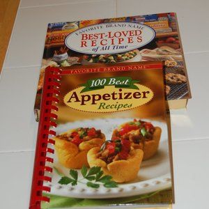 Favorite Name Brand Cookbooks  "100 Best Appetizers" & "Best Loved Recipes "